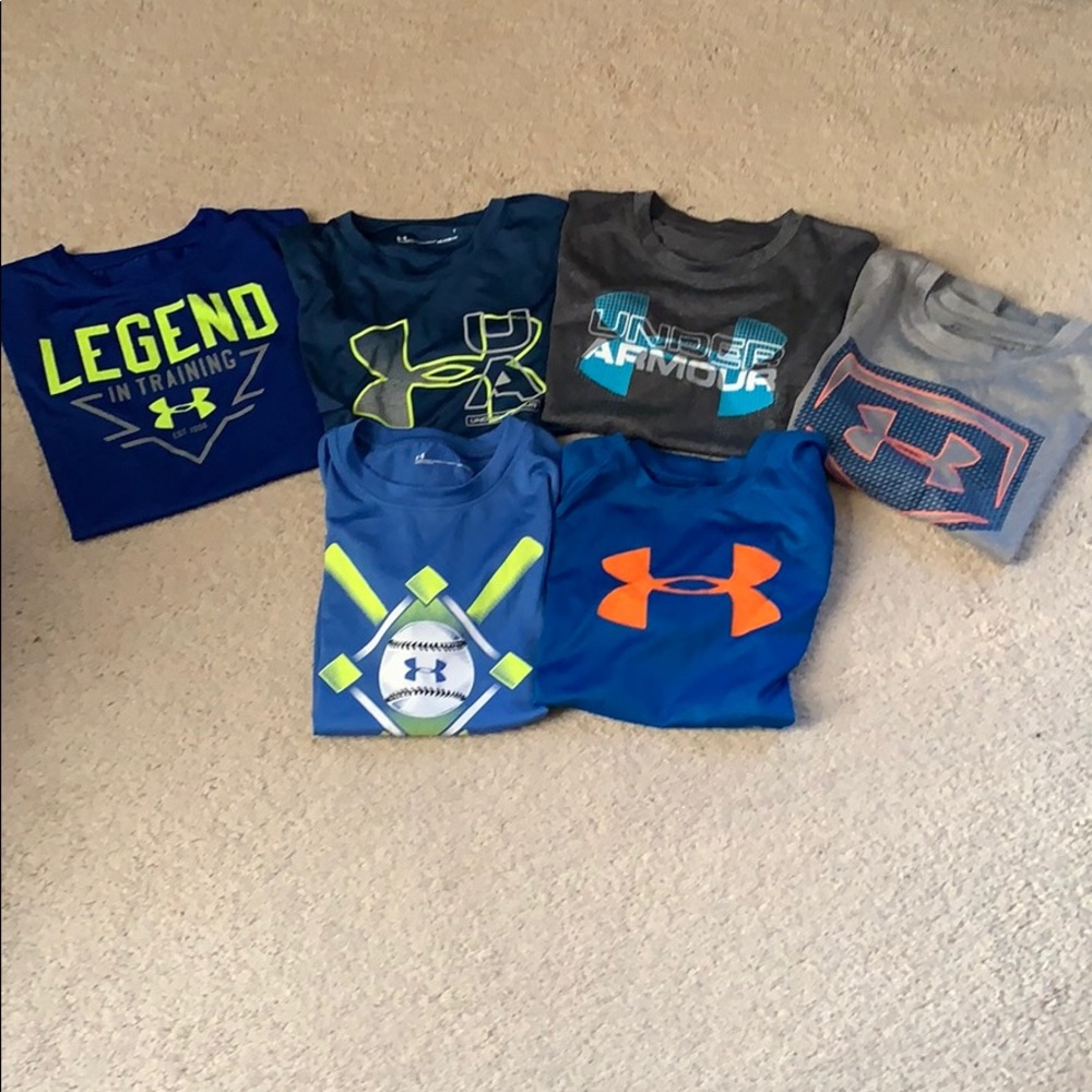 6 Under Armor short sleeve shirts